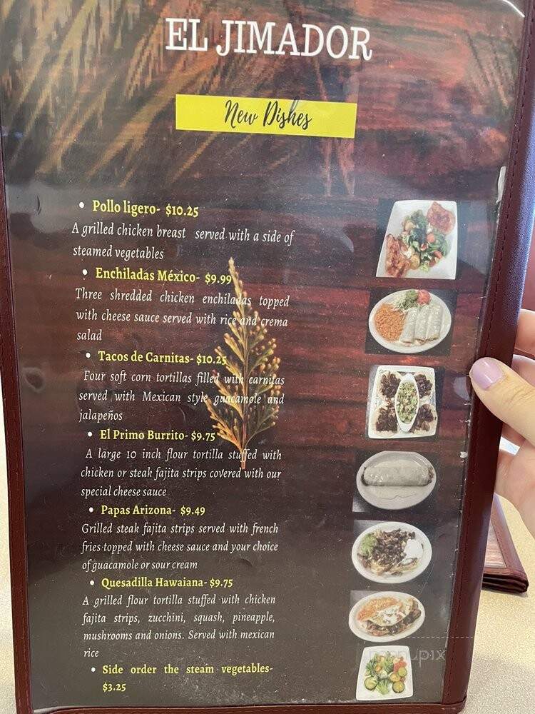 El Jimador - Iola, KS menu_pic
