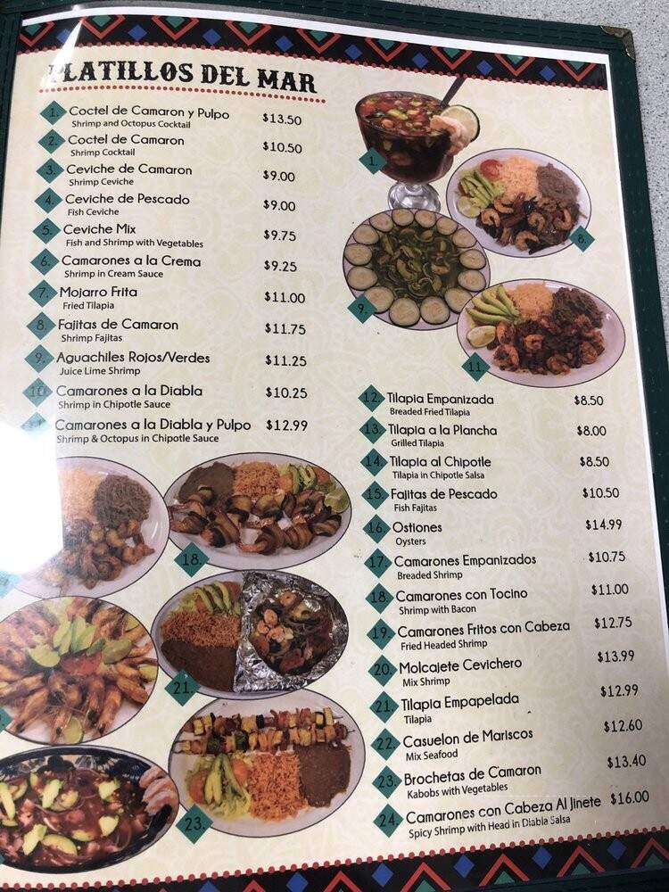 El Jinete Seafood Grill & Mexican Restaurant - Danville, VA menu_pic