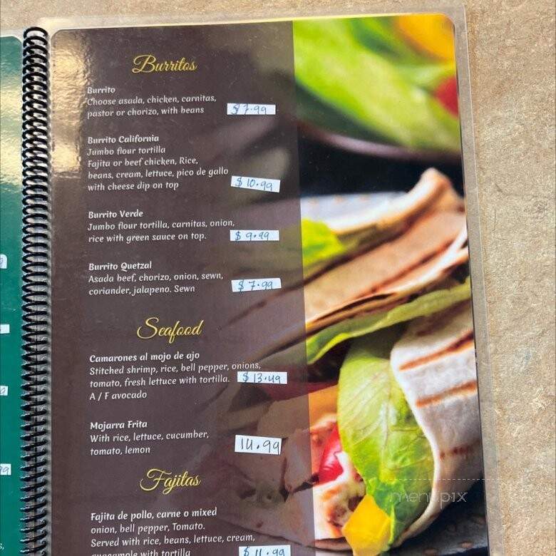 El K'iche - Conway, AR menu_pic