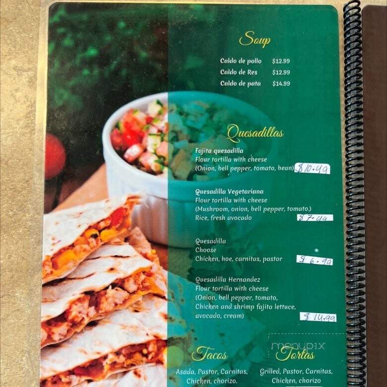 El K'iche - Conway, AR menu_pic