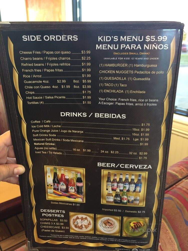 El Lindo Mexico Taqueria & Restaurant - Nacogdoches, TX menu_pic