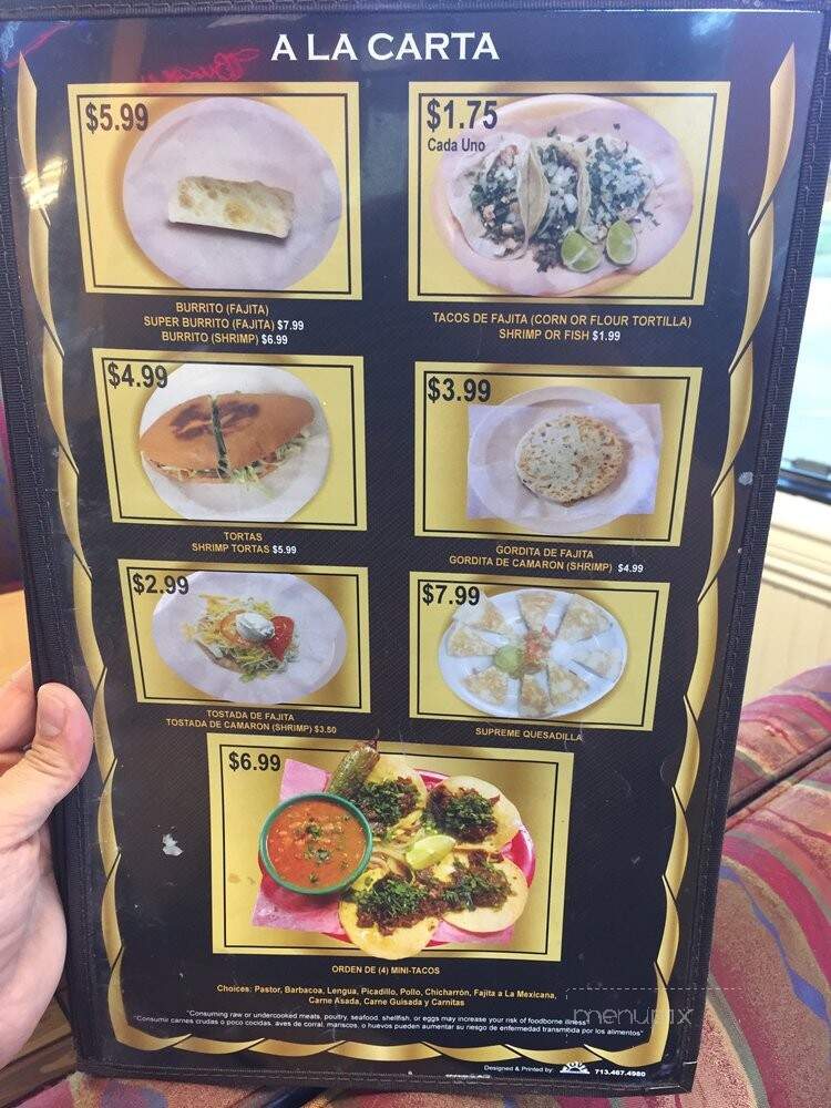 El Lindo Mexico Taqueria & Restaurant - Nacogdoches, TX menu_pic