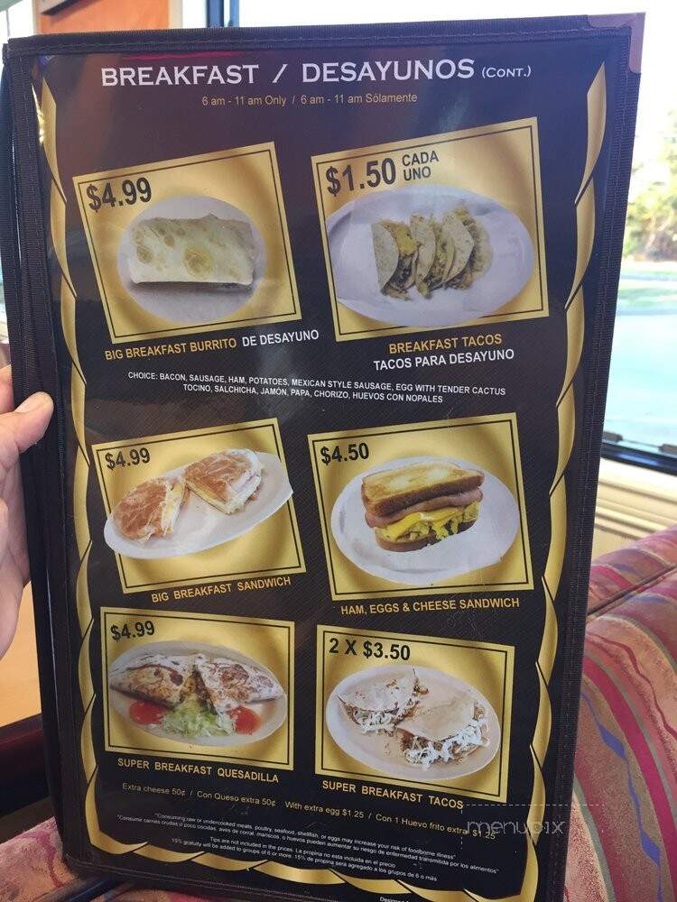 El Lindo Mexico Taqueria & Restaurant - Nacogdoches, TX menu_pic