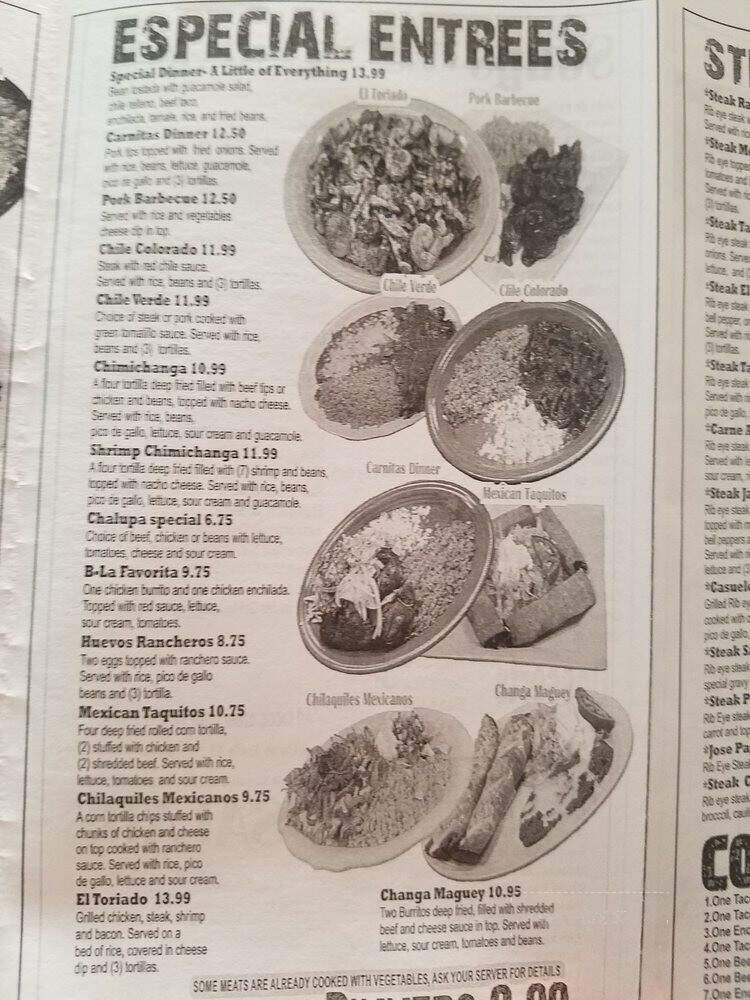 El Maguey - Saint Peters, MO menu_pic