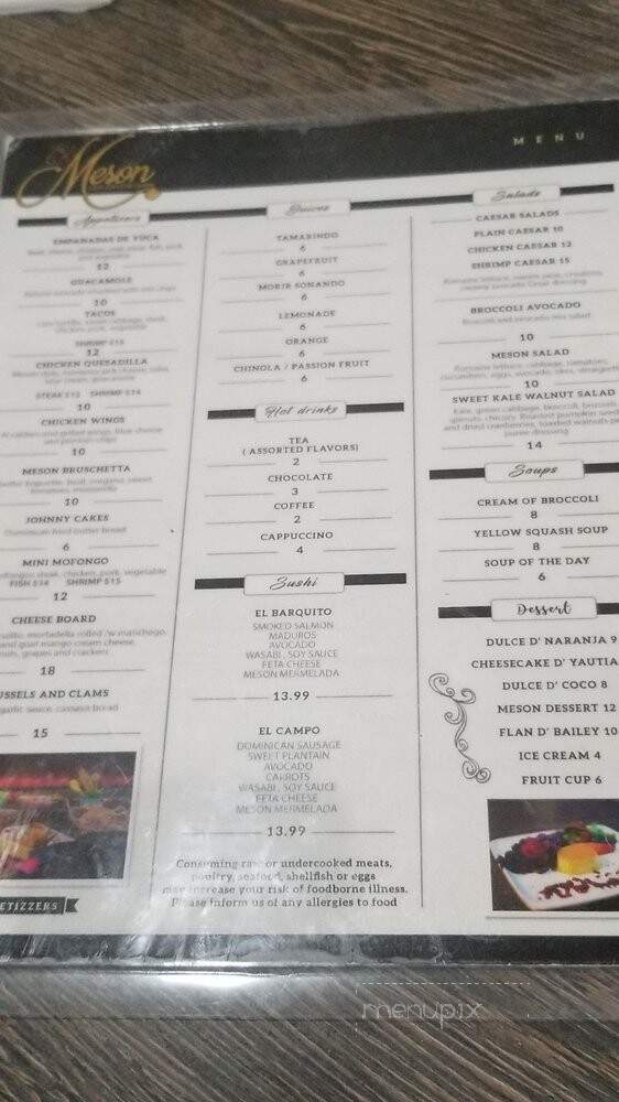 El Meson Latin American Cuisine - Philadelphia, PA menu_pic