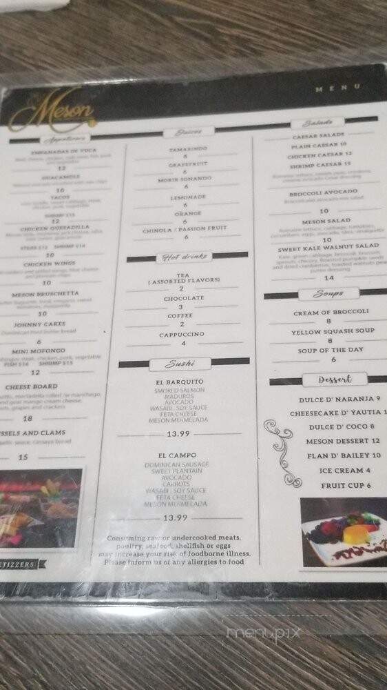 El Meson Latin American Cuisine - Philadelphia, PA menu_pic