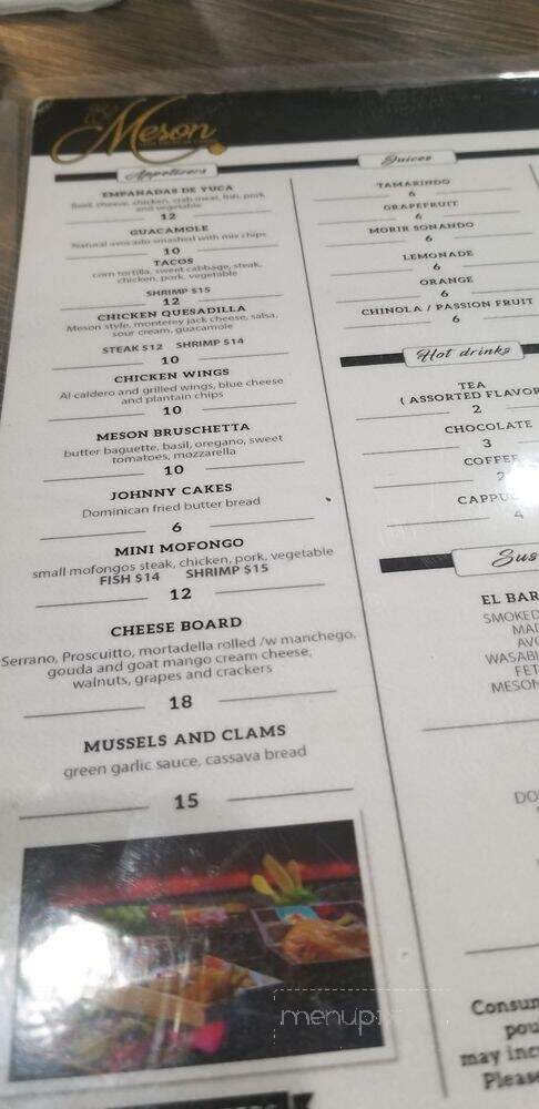 El Meson Latin American Cuisine - Philadelphia, PA menu_pic