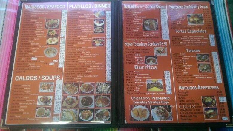 El Michoacan Restaurant - Chicago, IL menu_pic