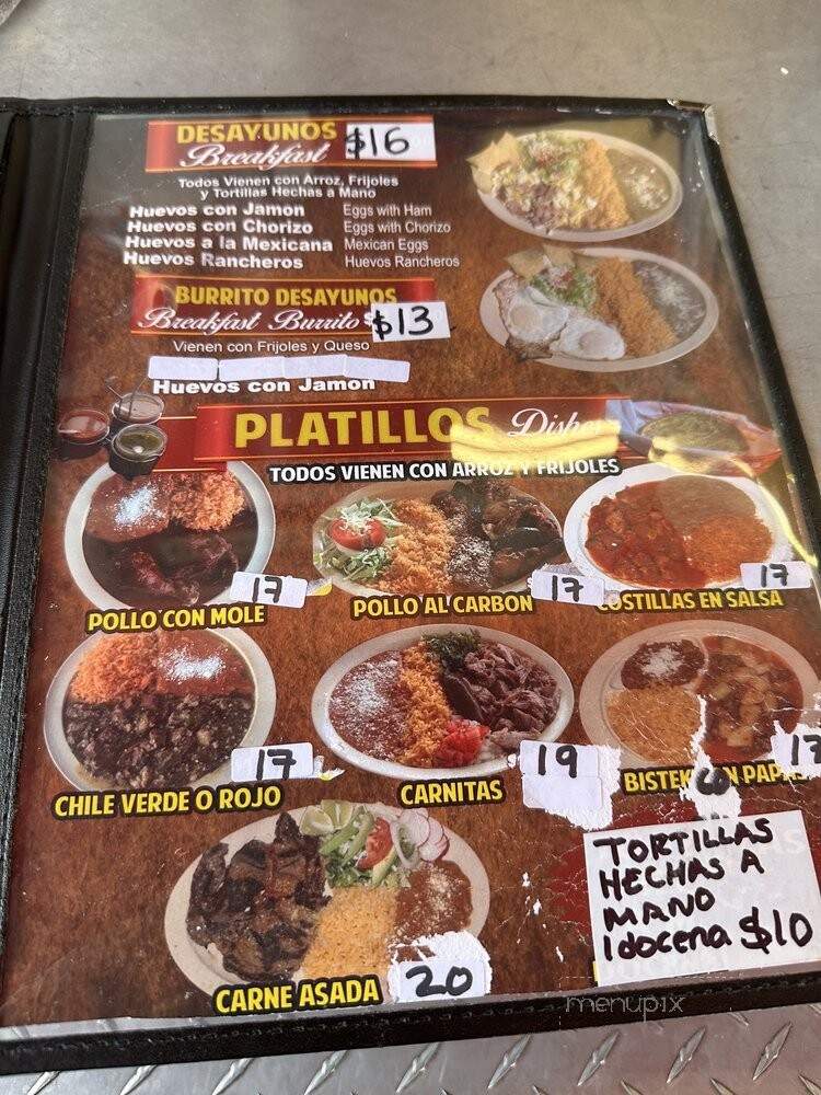 El Michoacan - Pacoima, CA menu_pic