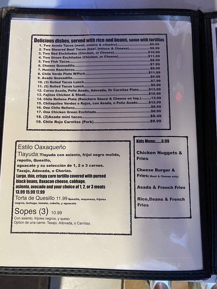 El Mundo De Mariscos - Oceanside, CA menu_pic