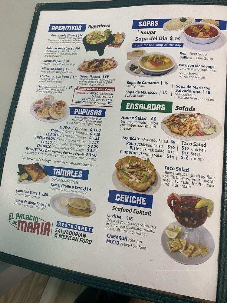 El Palacio De Maria - Mamaroneck, NY menu_pic