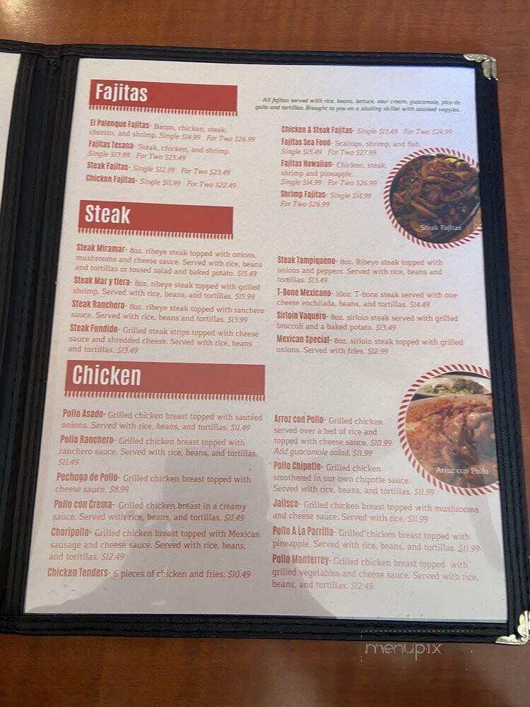 El Palenque Mexican Resturant - McConnelsville, OH menu_pic