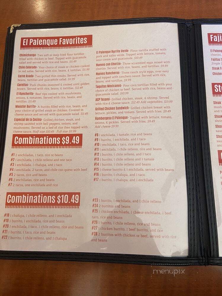 El Palenque Mexican Resturant - McConnelsville, OH menu_pic