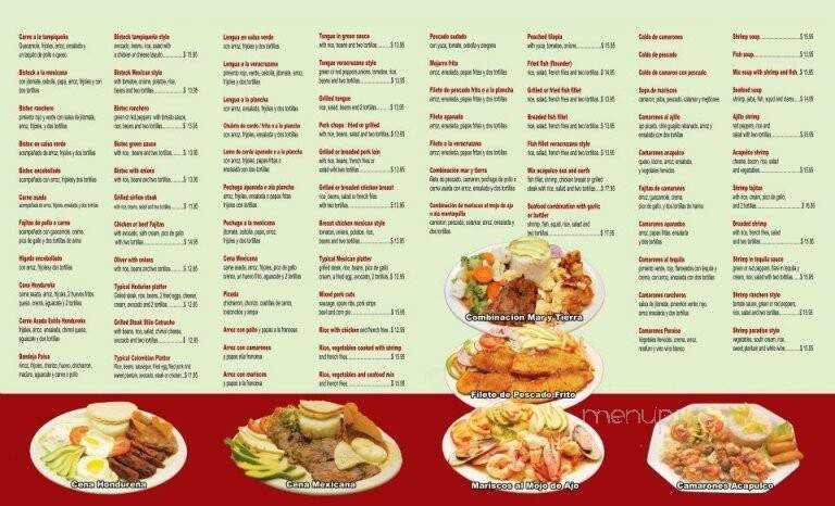 El Paraiso de Alcapulco - Morristown, NJ menu_pic