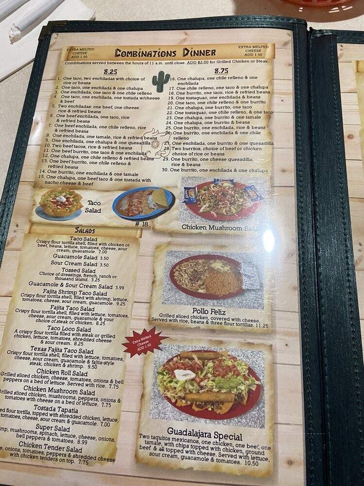 El Parian - Hartwell, GA menu_pic