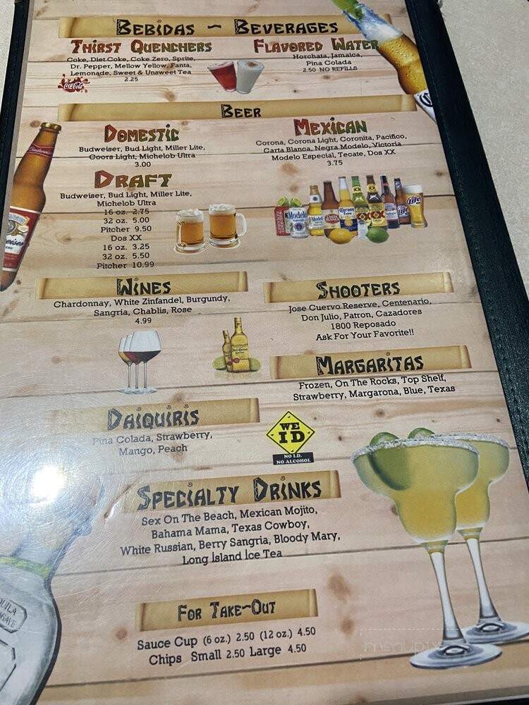 El Parian - Hartwell, GA menu_pic