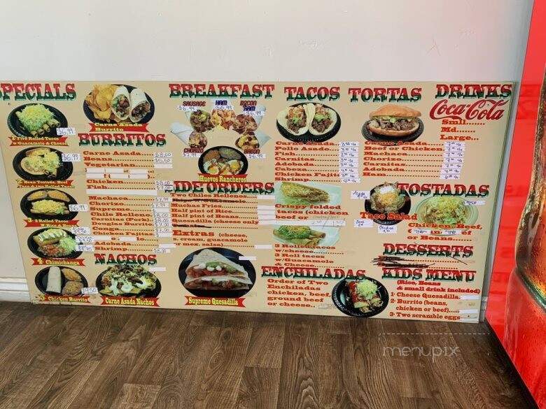 El Pato - Douglas, AZ menu_pic