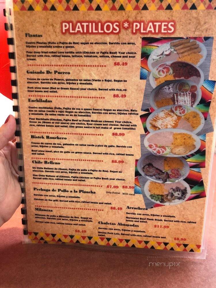 El Piquin Mexican Restaurant - Arlington, TX menu_pic