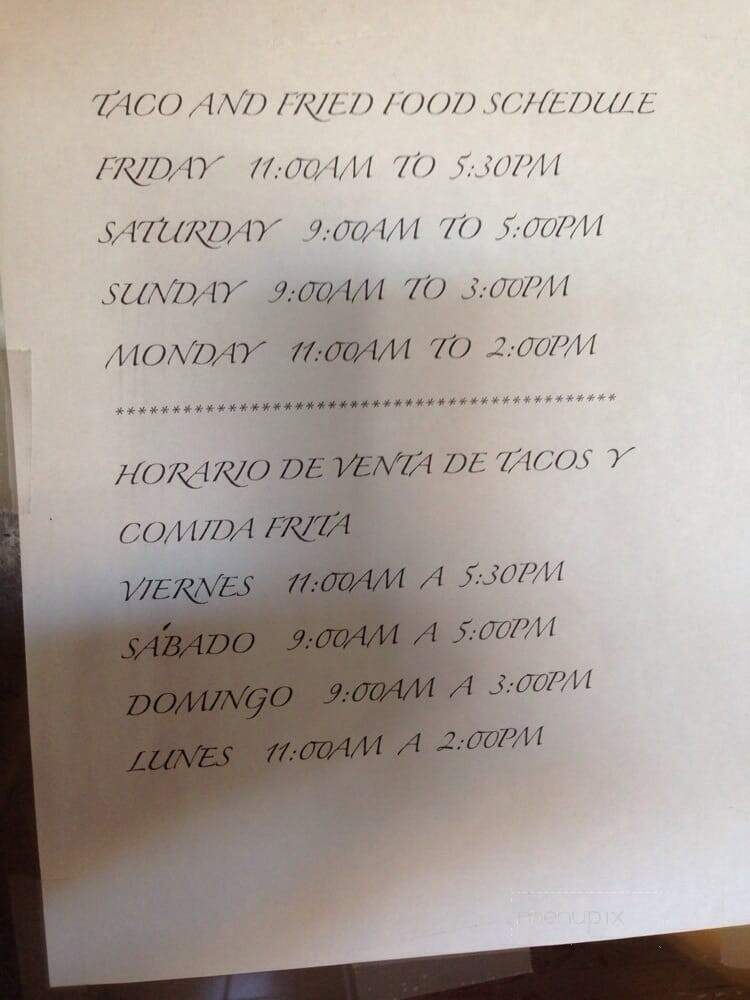 El Pollero 95 - Bell, CA menu_pic