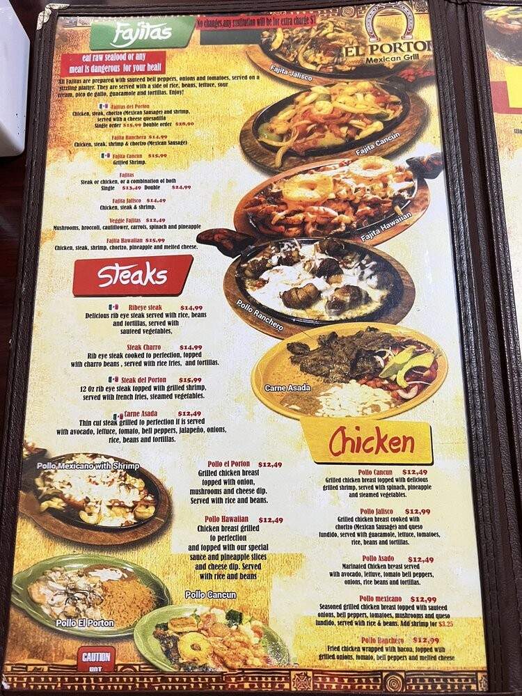 La Portal - Glenwood, IA menu_pic