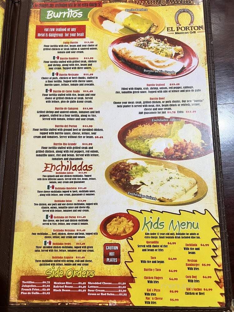 La Portal - Glenwood, IA menu_pic
