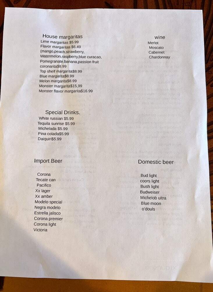 El Potro - Lincoln, NE menu_pic