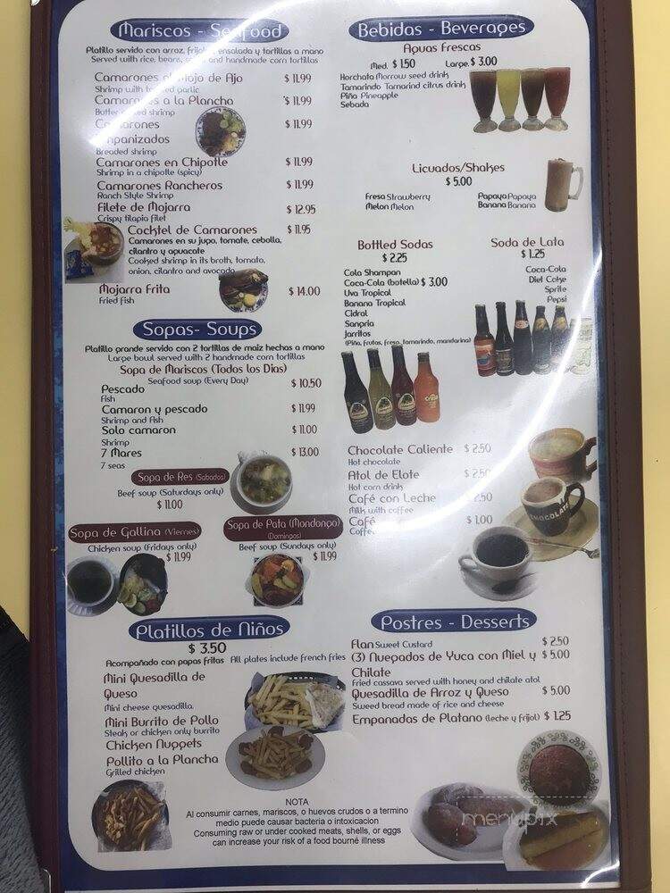 El Pulgarcito Restaurante Salvadoreno - Indianapolis, IN menu_pic