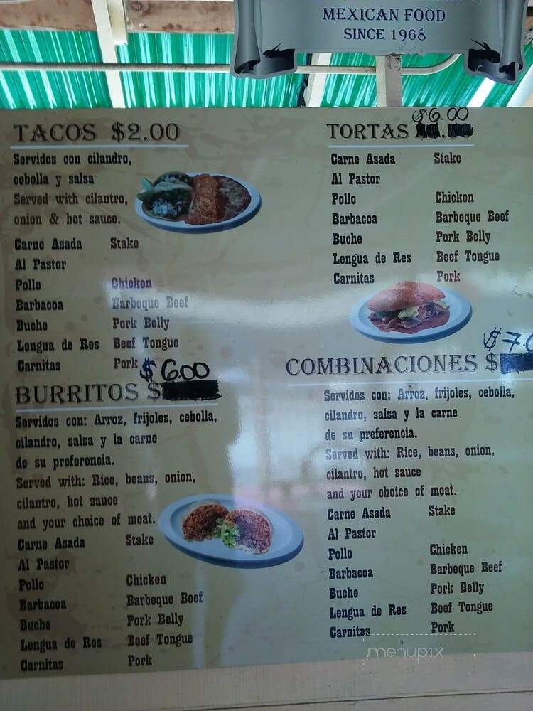 El Ranchito Restaurant - Los Angeles, CA menu_pic