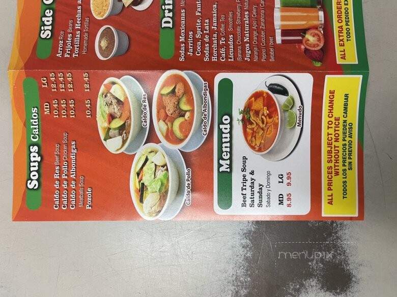 El Rancho - El Monte, CA menu_pic