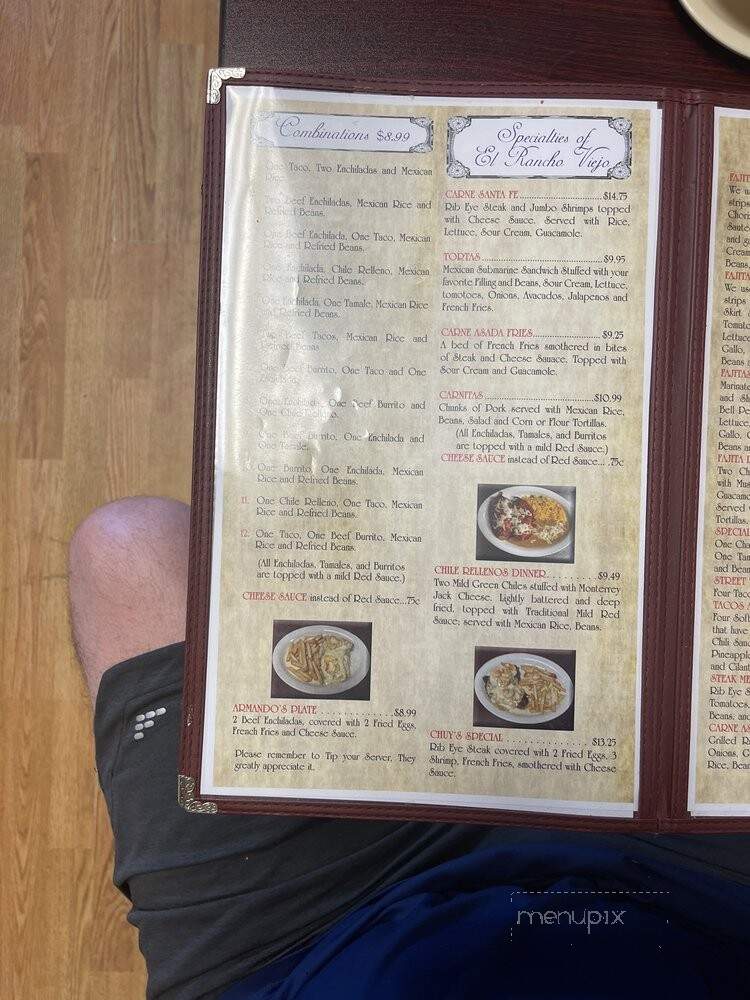 El Rancho Viejo - Council Grove, KS menu_pic