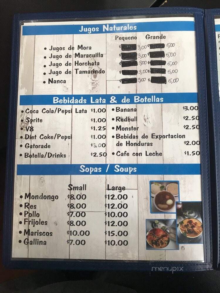 El Rinconcito Hondureno - Lake Worth, FL menu_pic