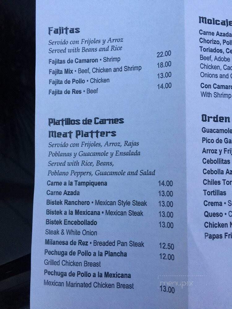 El Riconcito Mexicano - Lehigh Acres, FL menu_pic