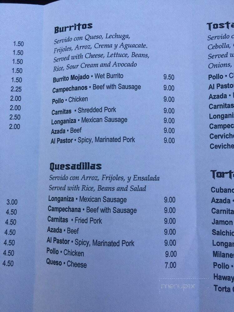 El Riconcito Mexicano - Lehigh Acres, FL menu_pic
