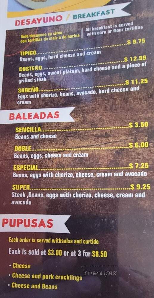 El Rincon Latino - Melbourne, FL menu_pic