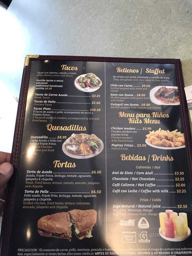 El Rincon Salvadoreno Bakery - Marietta, GA menu_pic