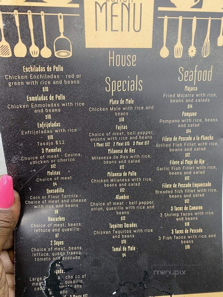 El Sazon Del Campo - Los Angeles, CA menu_pic