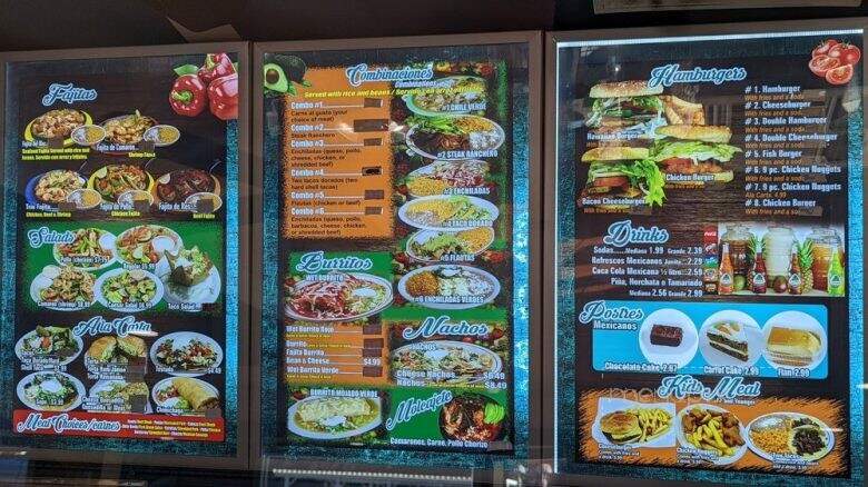 El Sabroso - Buttonwillow, CA menu_pic