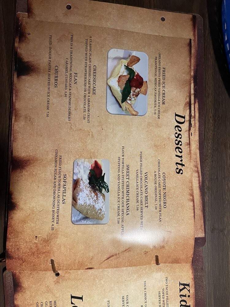 El Santo Coyote - Waycross, GA menu_pic