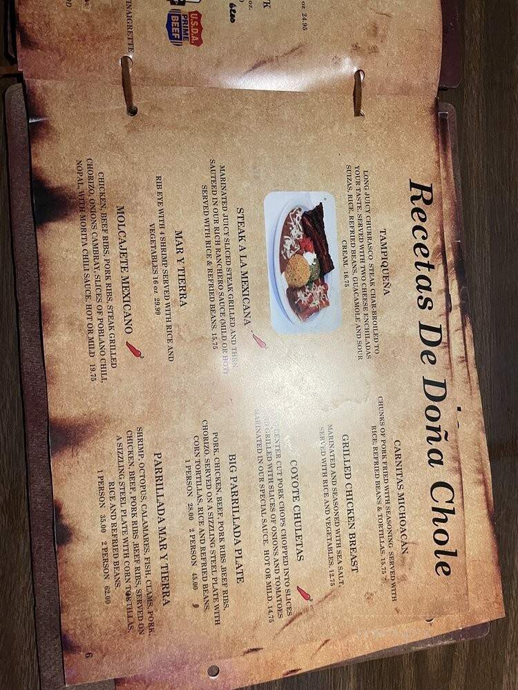 El Santo Coyote - Waycross, GA menu_pic