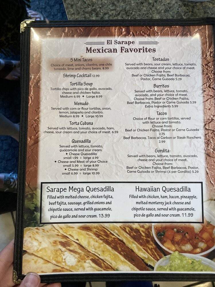 Guadalajara's Mexican Restaurant - Cameron, TX menu_pic