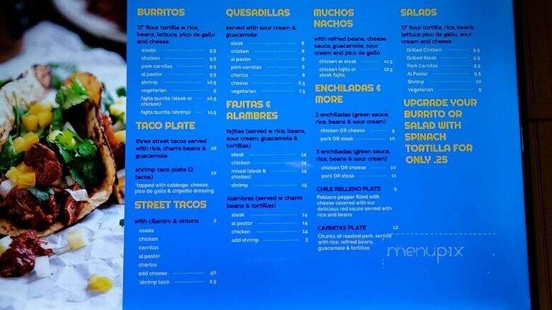 El Senor Pollo - Middleton, ID menu_pic