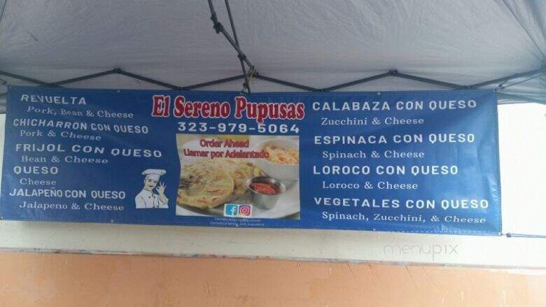 El Sereno Pupusa - Los Angeles, CA menu_pic