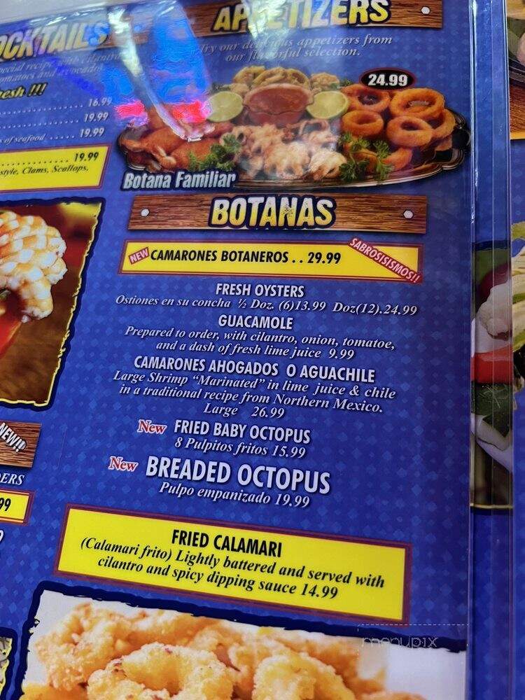 El Siete Mares Express - Los Angeles, CA menu_pic
