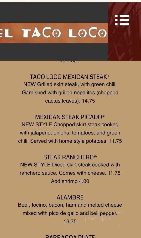 El Taco Loco Mexican Restaurant - Brighton, CO