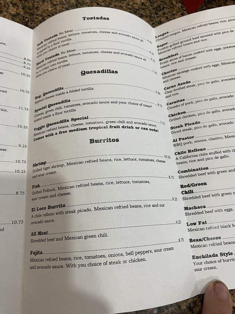 El Taco Loco Shop - Lake Oswego, OR menu_pic