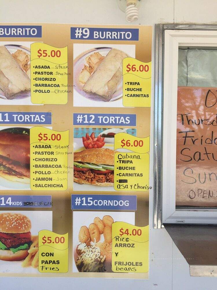 El Taconazo - Rogers, AR menu_pic