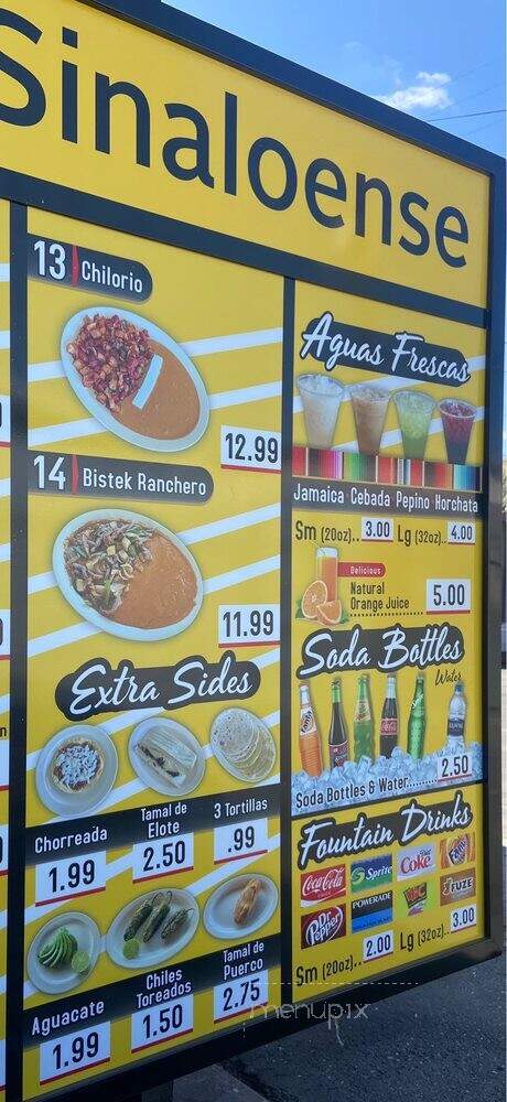 El Tecolote Sinaloense - Bakersfield, CA menu_pic