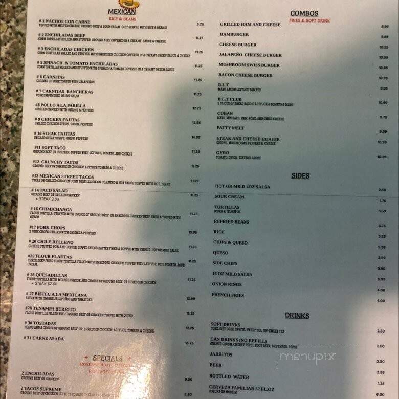 El Tenampa Mexican Restaurant - St Petersburg, FL menu_pic