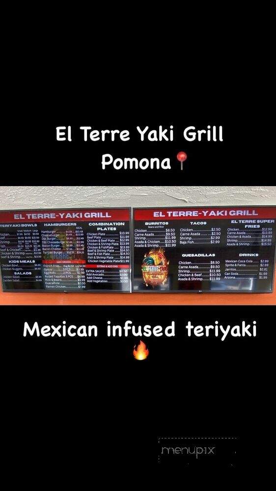 El Terre Yaki Grill - Pomona, CA menu_pic
