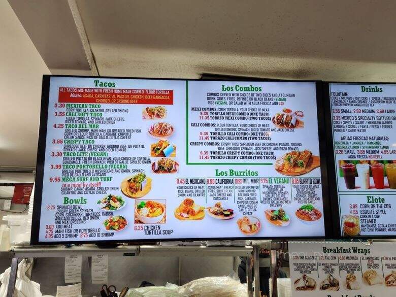El Torazo - Bellflower, CA menu_pic